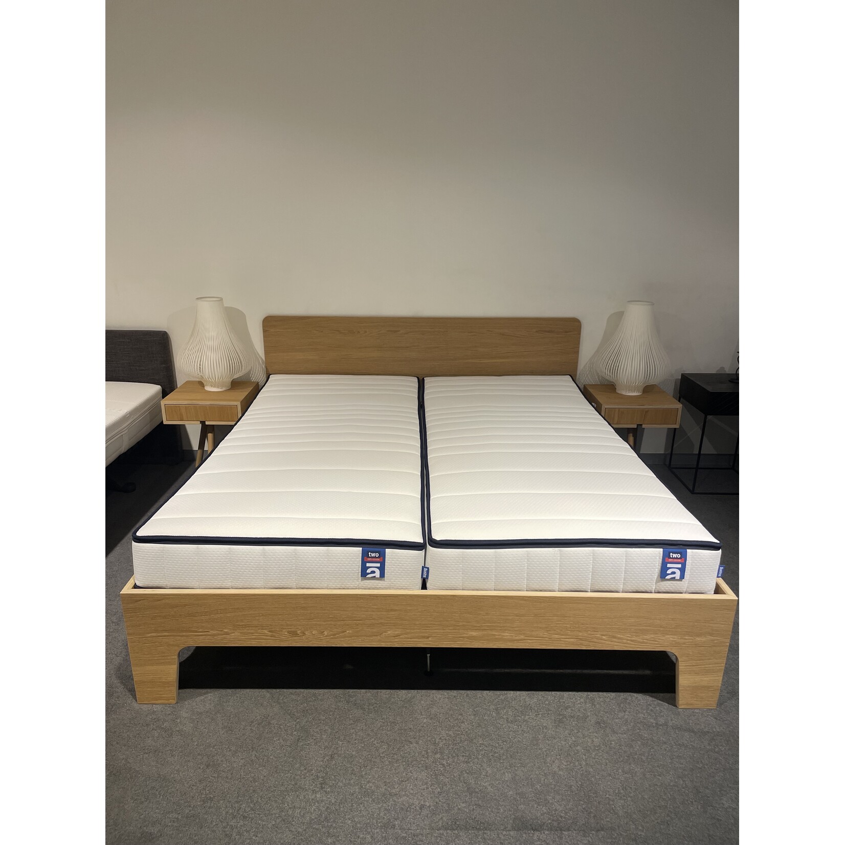 Loof Bedkader Loof Pure Eiken met nachttafels 180cm x 200cm