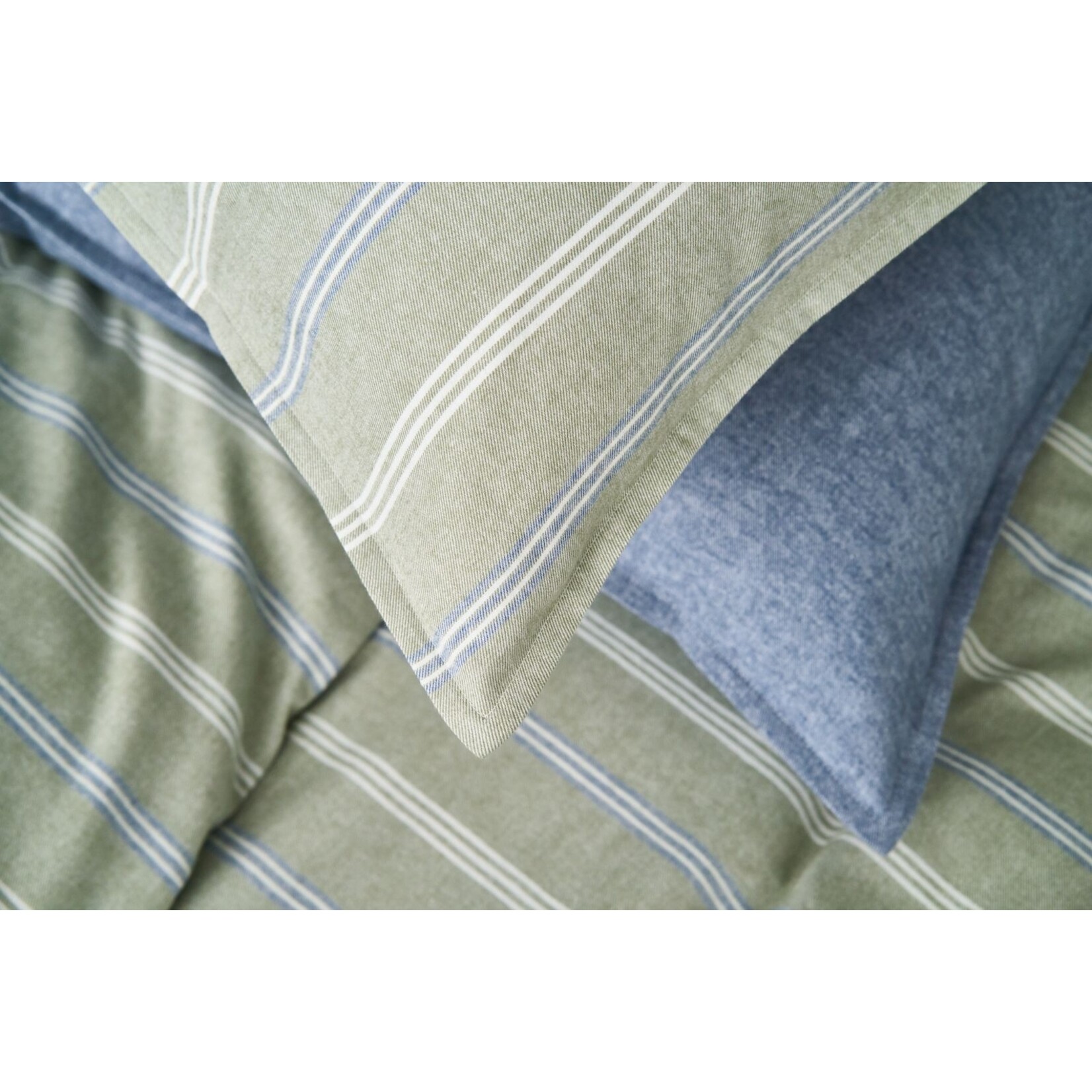 Nomo Dekbedovertrek Nomo Flanel Blyth Kaki