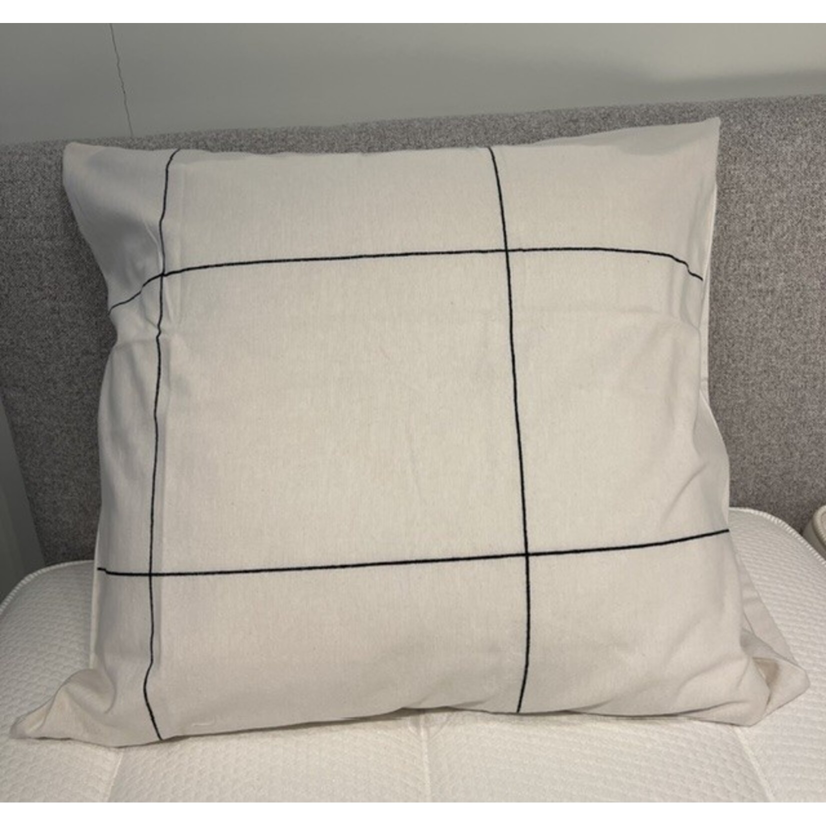 Sognoblu Dekbedovertrek Sognoblu Flanel Quadro White