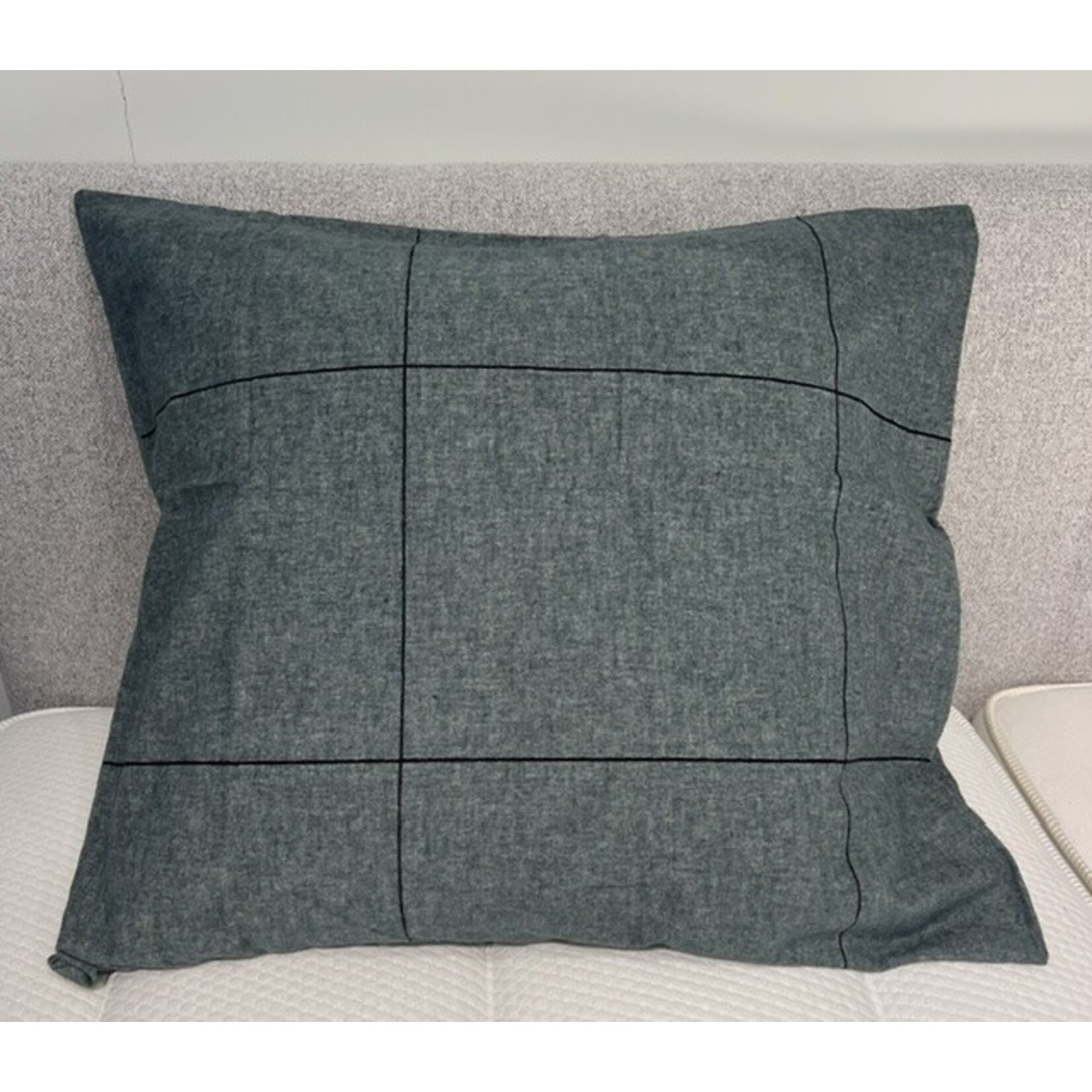 Sognoblu Dekbedovertrek Sognoblu Flanel Quadro Dark Green