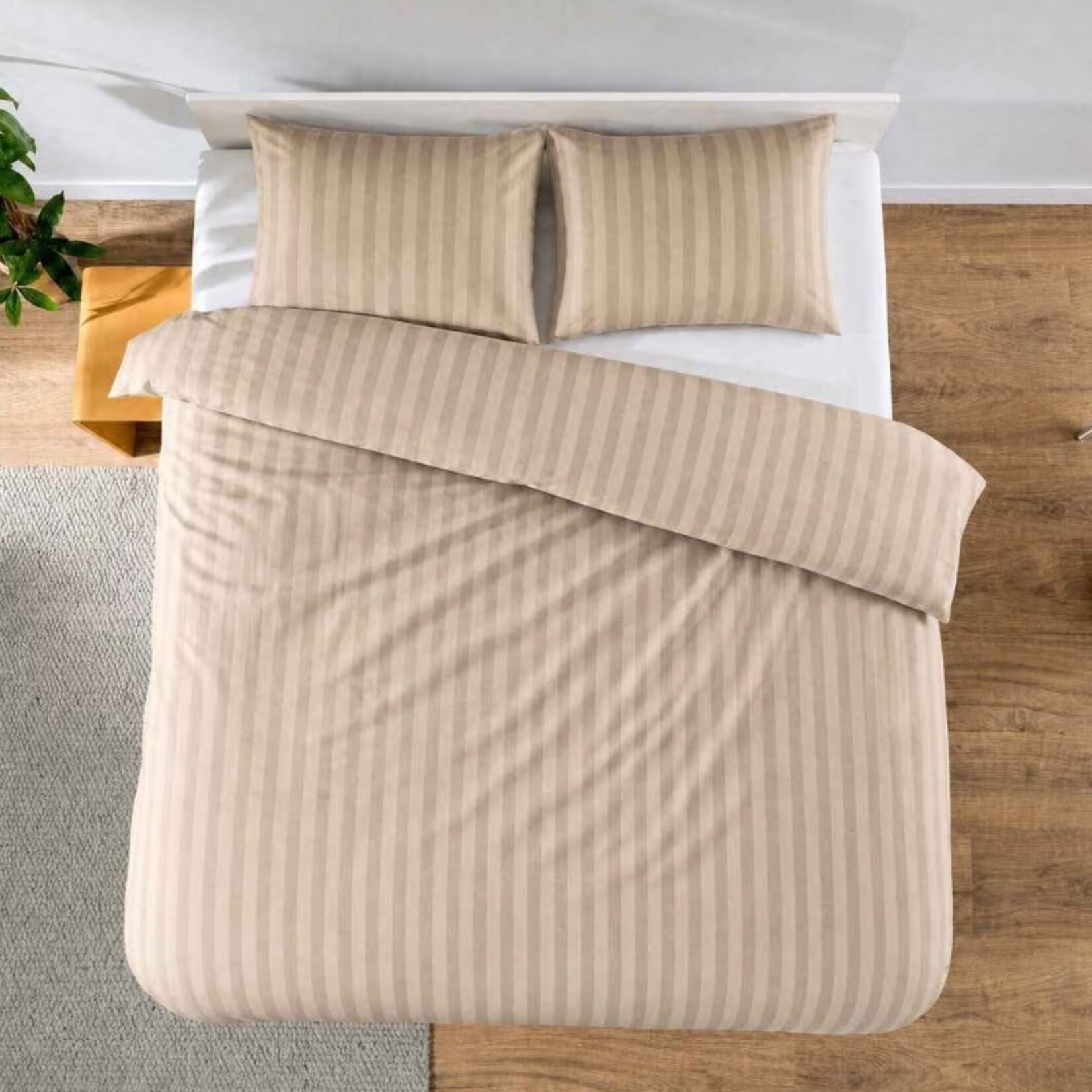 Auping Dekbedovertrek Auping Cotton Stripe Beige