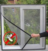 Banzaa Horrengaas voor het raam 130x150cm – 2 stuks Vliegen Gaas – Insecten Buiten de Deur Houden – Zwart