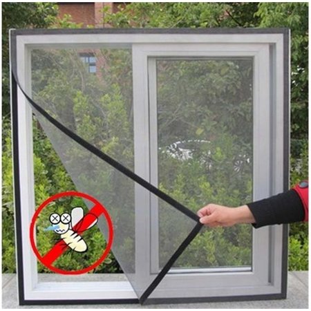 Banzaa Horrengaas voor het raam 130x150cm – 2 stuks Vliegen Gaas – Insecten Buiten de Deur Houden – Zwart