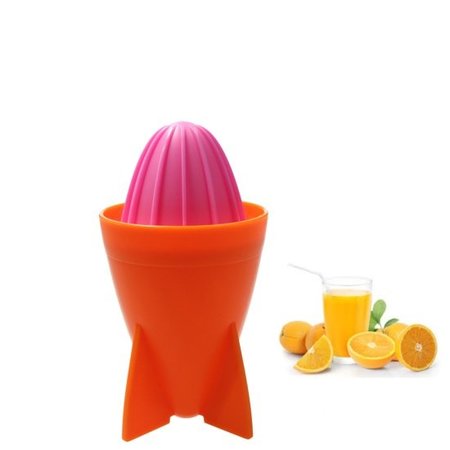 Present Time Present Time Citruspers – Sinaasappel Pers 18cm – Juicer Rocket – Matthias Zschlager Design – Sap maker – Oranje