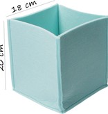 Present Time Present Time Opbergmand Mellow Vilt 3 Formaten – Stijlvolle en Unieke Opberger – Bureau Mand – Opberg Box – Blauw