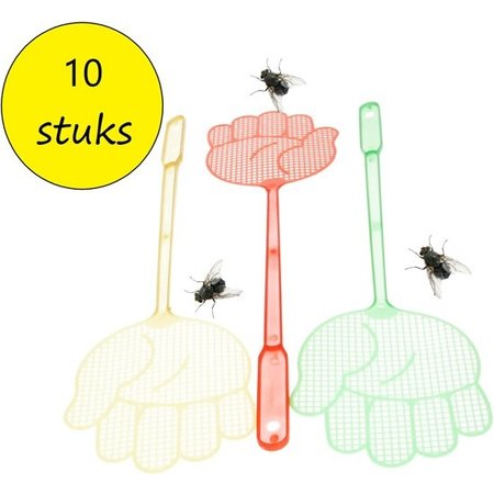 Banzaa Vliegenmepper Set 10 Stuks – Tegen Muggen Wespen en Vliegen – Ongedierte Bestrijding