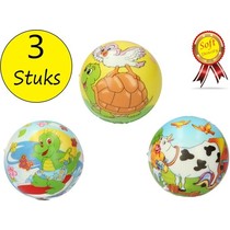 Stressbal Soft Density – 7 cm – Sensomotorische Stimulatie – Anti Stress – 3 Stuks – Dieren