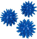 Banzaa Massagebal – Set van 3 Kleine Massage Balletjes – voor Ontspannen van Handen en Voeten 5 cm | Hoge Dichtheid Massagestekels | Triggerpoint | Stekels | Lacrosse Bal – Blauw