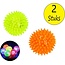 Banzaa BDO Stressbal Disco set van 2 – Massagebal met Disco Effect – Triggerpoint – Geel Oranje