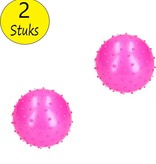 Banzaa BDO Massagebal 2 Stuks – 10cm – Ideaal voor Binnen – Speelbal Educatief Stevig – Roze