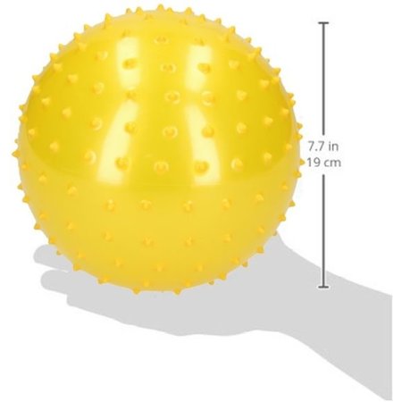 Banzaa Educatieve Stekelige Bal voor Baby en Kinderen - 19cm | Educatief Speelgoed voor Verbeterde Motoriek en Sensorische Stimulatie | Motorische Vaardigheden | Massagebal – Geel