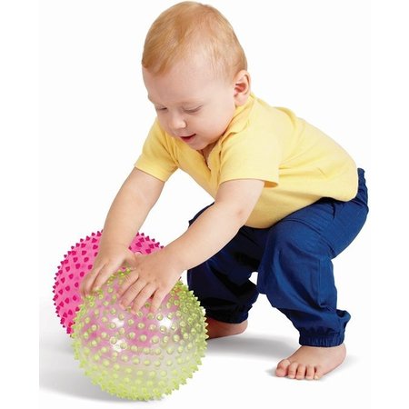 Banzaa Educatieve Stekelige Bal voor Baby en Kinderen - 19cm | Educatief Speelgoed voor Verbeterde Motoriek en Sensorische Stimulatie | Motorische Vaardigheden | Massagebal – Roze