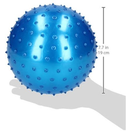 Banzaa Educatieve Stekelige Bal voor Baby en Kinderen - 19cm | Educatief Speelgoed voor Verbeterde Motoriek en Sensorische Stimulatie | Motorische Vaardigheden | Massagebal – Blauw