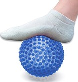 Banzaa Massage Bal groot – Ontspannen Handen en Voeten  – 19cm | Hoge Dichtheid Massagestekels | Stekelig Plastic Massage Apparaat voor Ontspanning | Massagebal met Stekels | Lacrosse Bal – Blauw