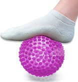 Banzaa Massage Bal groot – Ontspannen Handen en Voeten  – 19cm | Hoge Dichtheid Massagestekels | Stekelig Plastic Massage Apparaat voor Ontspanning | Massagebal met Stekels | Lacrosse Bal – Oranje