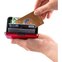 RFID Anti-Skim Aluminium Creditcardhouder Rood
