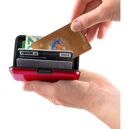 Banzaa RFID Anti-Skim Aluminium Creditcardhouder - Kaarthouder - Card Protector - Pasjeshouder - Rood