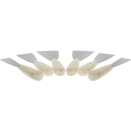 Benson Premium RVS Plamuurmessen Set - 6 stuks - 3/5/7 cm | Handige Messen van Verschillende Breedtes voor Gebruik bij Werkzaamheden aan Muren en Wanden | Plamuurmesset | Plamuurmes | Behangmes