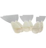 Benson Premium RVS Plamuurmessen Set - 6 stuks - 3/5/7 cm | Handige Messen van Verschillende Breedtes voor Gebruik bij Werkzaamheden aan Muren en Wanden | Plamuurmesset | Plamuurmes | Behangmes