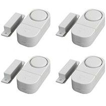 Draadloze Mini-Alarmen Set met Bewegingssensor 4 Stuks  95 dB - Inclusief Batterijen