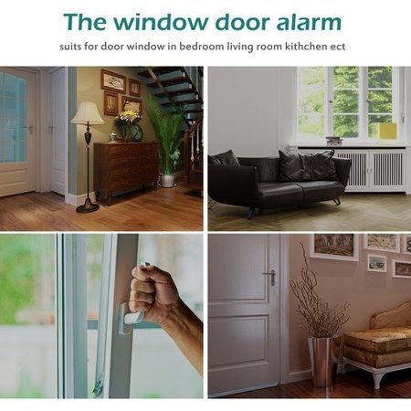 Banzaa Draadloos Mini-Alarm met Bewegingssensor - 1 Stuks - 95 dB - Inclusief Batterijen en Montageset | Magnetisch Deur en Raam Sensor Alarmsysteem | Woningbeveiliging | Waarschuwings Alarm Tegen Inbrekers en Indringers