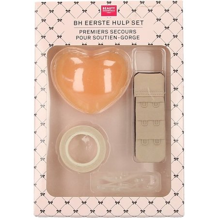 Beauty Essentials BH Eerste Hulp Set inclusief Tepelrondjes en Fashion Tape en Verlengstuk en Siliconen BH-bandjes Vergroter – 7-delig | Verlengstukje Borsthouder | BH’s