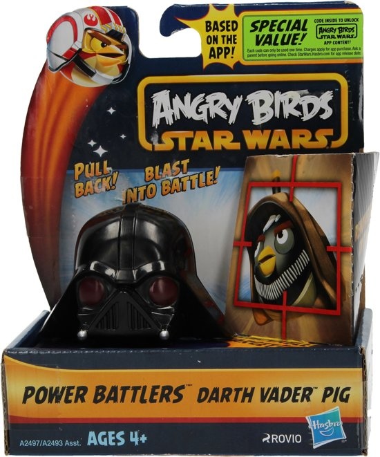 zich zorgen maken onduidelijk Lauw Angry Birds& Star Wars Power Battlers Darth Vader Pig – 6x5x5cm |  Schietspeelgoed voor Kinderen | Zelfrijdende Poppetjes | Best Deals Online  BV