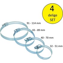 4 Delige Slangklemmen Set