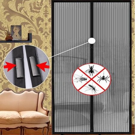Banzaa Zwart Magnetisch Deur Gordijn Tegen Insecten 2x210x50cm | Laat Vliegen Buiten en Maar Frisse Lucht Binnen | Magnetisch Anti Insecten Horgordijn | Hordeur Deurgordijn | Zwart Deurgordijn | Insect Net | Deurgordijnen | Deurhor Met Magneet