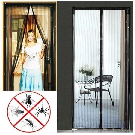 Banzaa Zwart Magnetisch Deur Gordijn Tegen Insecten 2x210x50cm | Laat Vliegen Buiten en Maar Frisse Lucht Binnen | Magnetisch Anti Insecten Horgordijn | Hordeur Deurgordijn | Zwart Deurgordijn | Insect Net | Deurgordijnen | Deurhor Met Magneet