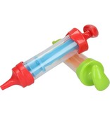 Banzaa Magic Kitchen Pull Pops Ijsjes Vormen voor Kinderen - Rood en Groen - 21x5 cm – 2 Stuks | Ijsjesmaker voor Yoghurtijsjes en Waterijsjes | Ijsjesvormen | Ijs Vormjes | Ijslolly Maken | Vries Spuit