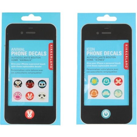 Banzaa Kikkerland 12-delige Iphone Home Button Sticker Set | Mobiele Telefoonaccessoires | Versieringen voor Mobieltje / Smartphone