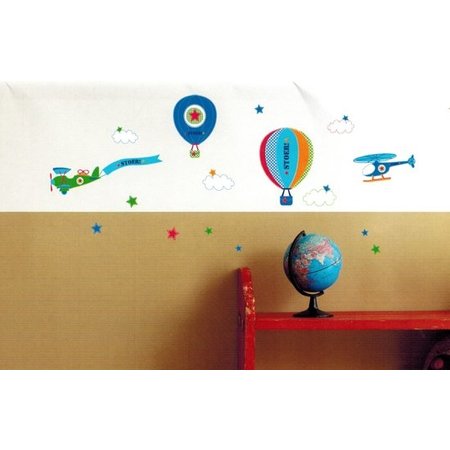 Lief! Lifestyle Lief! Stoer! Blauwe Muurstickers voor in de Kinderslaapkamer – 31x30x1cm | Decoratie voor aan de Muur | Verwijderbaar en Herplaatsbare Wandplaatjes