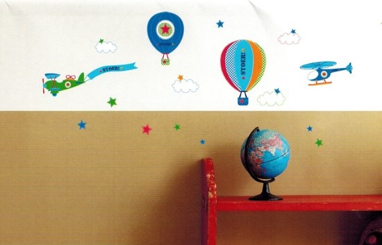 Lief! Stoer! Blauwe in de Kinderslaapkamer – 31x30x1cm | Decoratie voor de Muur | Verwijderbaar en Wandplaatjes | Best Deals Online BV
