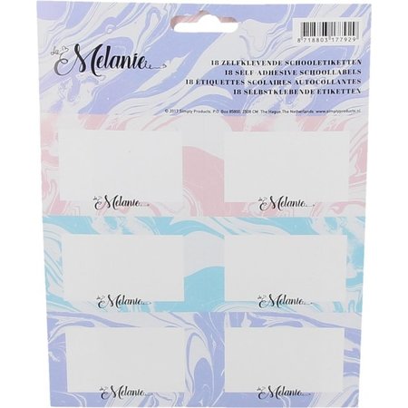 LaMelanie La Melanie Schoolpakket met Potloden, Gummen, Pennen en Zelfklevende Schooletiketten – 19x3x1cm