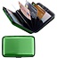 Banzaa Premium Lichtgewicht Aluwallet Portemonnee Pashouder Groen – 8x10cm | Portemonnees | Anti-Skimming | Creditcard Houder | Geldknip | Pasjeshouder