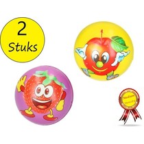 Stressbal Medium Density – 10 cm 2 Stuks Fruit