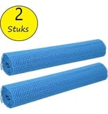 Banzaa Antislipmat 2 stuks – 30x150cm – Anti Slip Onderkleed op Rol – Blauw
