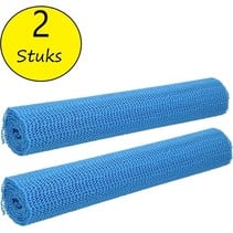 Antislipmat 2 stuks – 30x150cm  Blauw