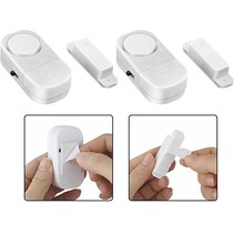 2 stuks Draadloze Mini-Alarmen Set met Sensor