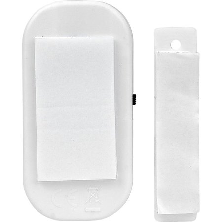 Benson 2x Draadloze Mini-Alarmen Set met Sensor - 2 Stuks  - 95 dB - Inclusief Batterijen en Montageset | Pakket van 2 Magnetische Deur en Raam Sensor Alarmsystemen | Woningbeveiliging | Waarschuwings Alarm Tegen Inbrekers en Indringers
