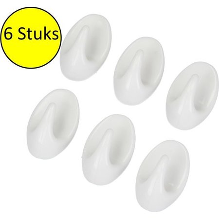 Benson Benson Handdoekhaken 6 Stuks – 3x3cm | Haakjes om Handdoeken op te Hangen | Vochtbestendige Hangers Geschikt voor in de Keuken of de Badkamer