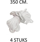 Banzaa Benson Scheerlijn set met Klemmen 4 Stuks – 350cm | Tenttouwen | Kampeerspullen | Kamperen | Camping Equipment | Festival | Outdoor | Camping Artikelen | Vakantie | Opzetten Tent