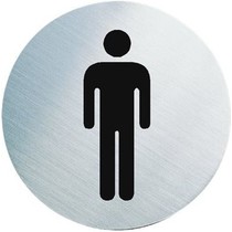 Toiletbordje Man – 6,5 cm – WC Bordje