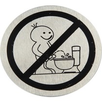 Toilet Deurbordje Verboden Staand te Plassen