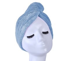 Blauwe Microvezel Hoofdhanddoek