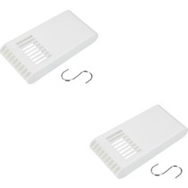 Waterverdamper voor aan de Radiator Wit 2 Stuks