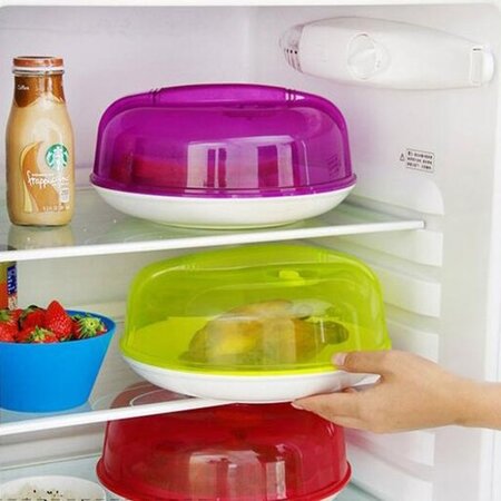 Banzaa Magnetron Deksel met afsluitbaar ontluchtingsventiel Rood – 26x7cm | Voor het Bereiden van Stoommaaltijden