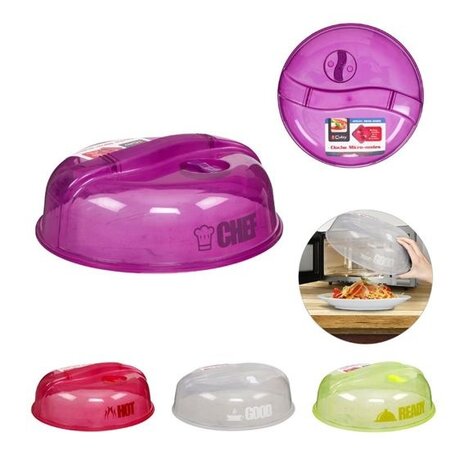 Banzaa Magnetron Deksel met afsluitbaar ontluchtingsventiel Rood – 26x7cm | Voor het Bereiden van Stoommaaltijden