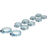 Banzaa 10 Delige Slangklemmen set 3 maten | Klemmen Set voor om de Tuinslang Afvoerslang of Doucheslang Verschillende Formaten | Slang Koppeling Klem